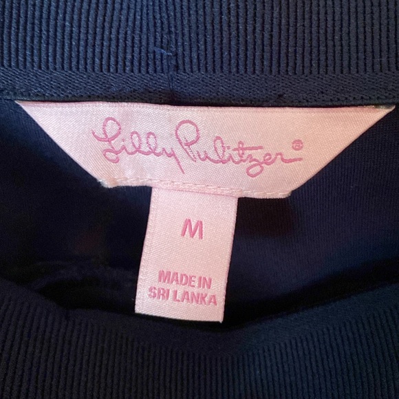 Lilly Pulitzer Nira Leggings Midnight Navy Women’s Size Medium Style 27273 - Picture 2 of 6